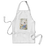 Sewing in a Garden of Foxglove & Poppies Apron