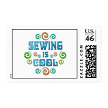 Sewing is Cool Postage Stamps