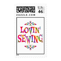 Sewing Lover Postage Stamp