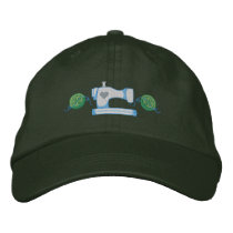 Sewing Machine Accent embroidered hats by ZazzleEmbroidery Sewing Machine Accent embroidered hats
