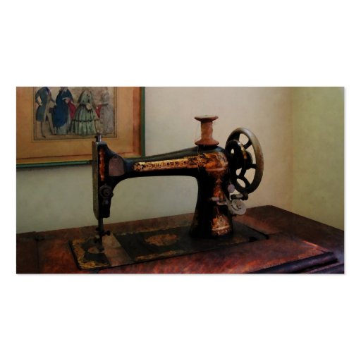 Sewing Machine and Lithograph Business Card (back side)