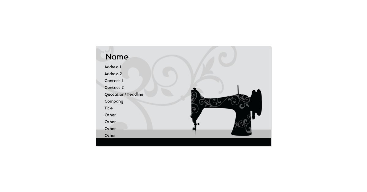 Sewing Machine Business Business Card Zazzle
