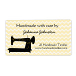 Sewing Machine Handmade By Label Large