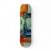 Sewing Machine in Harness Room skateboards