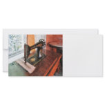 Sewing Machine Near Lace Curtain Rack Card Template