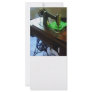 Sewing Machine With Green Cloth Rack Card