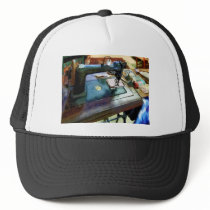 Sewing Machine With Sissors Mesh Hat