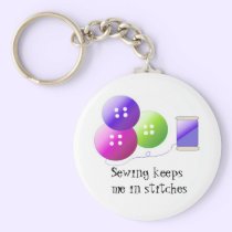 Sewing Notions with Saying keychains
