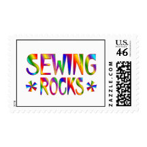 Sewing Rocks Postage Stamps