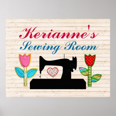 Sewing Room - House Sign Poster - SRF