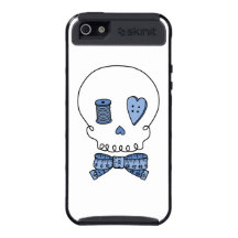 Sewing Skull (Blue) Cover For iPhone 5