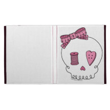 “Sewing Skull” iPad Folio Case