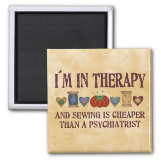 Sewing Therapy magnet