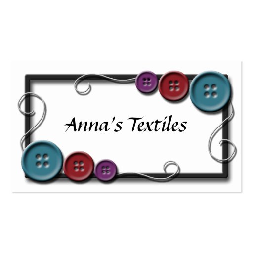 Sewing Thread Business Cards (front side)