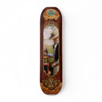 Sewing - Weaving - Big wheel keep on turning Skate Board Deck