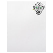 sewn up ghoul skull letterhead template