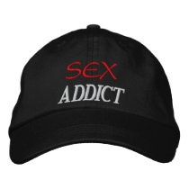 Sex Addict embroidered hats by GrungeFactory Sex Addict embroidered hats