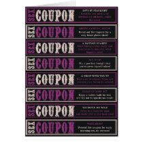 Sex Coupons Greeting Cards