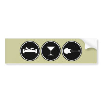 Sex, Drugs, Rock-n-Roll Bumper Stickers