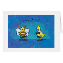 Sex Ed birds and bees fun cute censored ART cards
