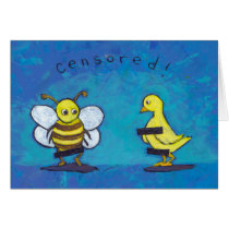 Sex Ed birds and bees fun cute censored ART cards