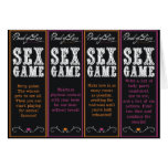 Sex Game Card