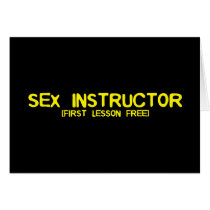 SEX INSTRUCTOR cards by CarbonClothing SEX INSTRUCTOR cards