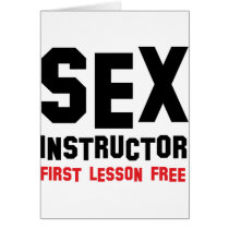 sex instructor first lesson free greeting cards