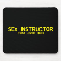 SEX INSTRUCTOR MOUSE MAT