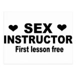 Sex instructor post cards
