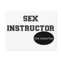 Sex Instructor postcards by lookcrazy Sex Instructor postcards