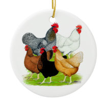 Sex-linked Chickens Quintet Ornament