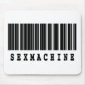 sex machine barcode design mousepads