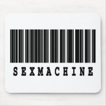 sex machine barcode design mousepads