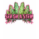 Sex on a stem girls stoner 420 weed THC sexy lady t-shirts
