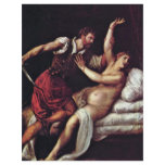 Sextus Tarquinius And Lucretia By Tizian flyers