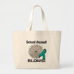 Sexual Assault Blows Awareness Design Canvas Bag