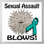 Sexual Assault Blows Awareness Design Poster