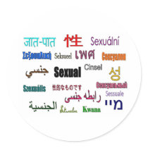 Sexual in Many Languages stickers