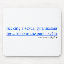Sexual Tyrannosaur Mousepad