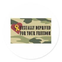 Sexually Deprived for Your Freedom Sticker
