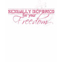 sexually deprived: navy t-shirts