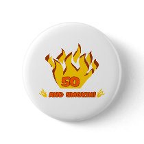 Sexy 50th Birthday Gift Button