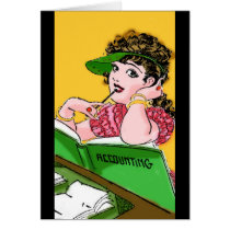 Sexy Accountant Greeting Cards