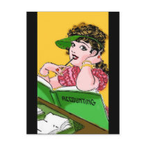 Sexy Accountant Post Card