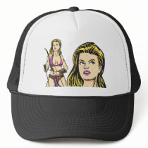 Sexy Amazon Woman Mesh Hats