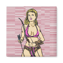 Sexy Amazon Woman Refrigerator Magnet