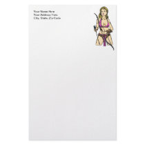 Sexy Amazon Woman Stationery Design