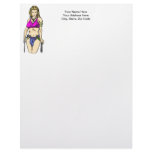 Sexy Amazon Women Letterhead Template