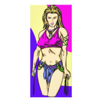 Sexy Amazon Women Full Color Rack Card